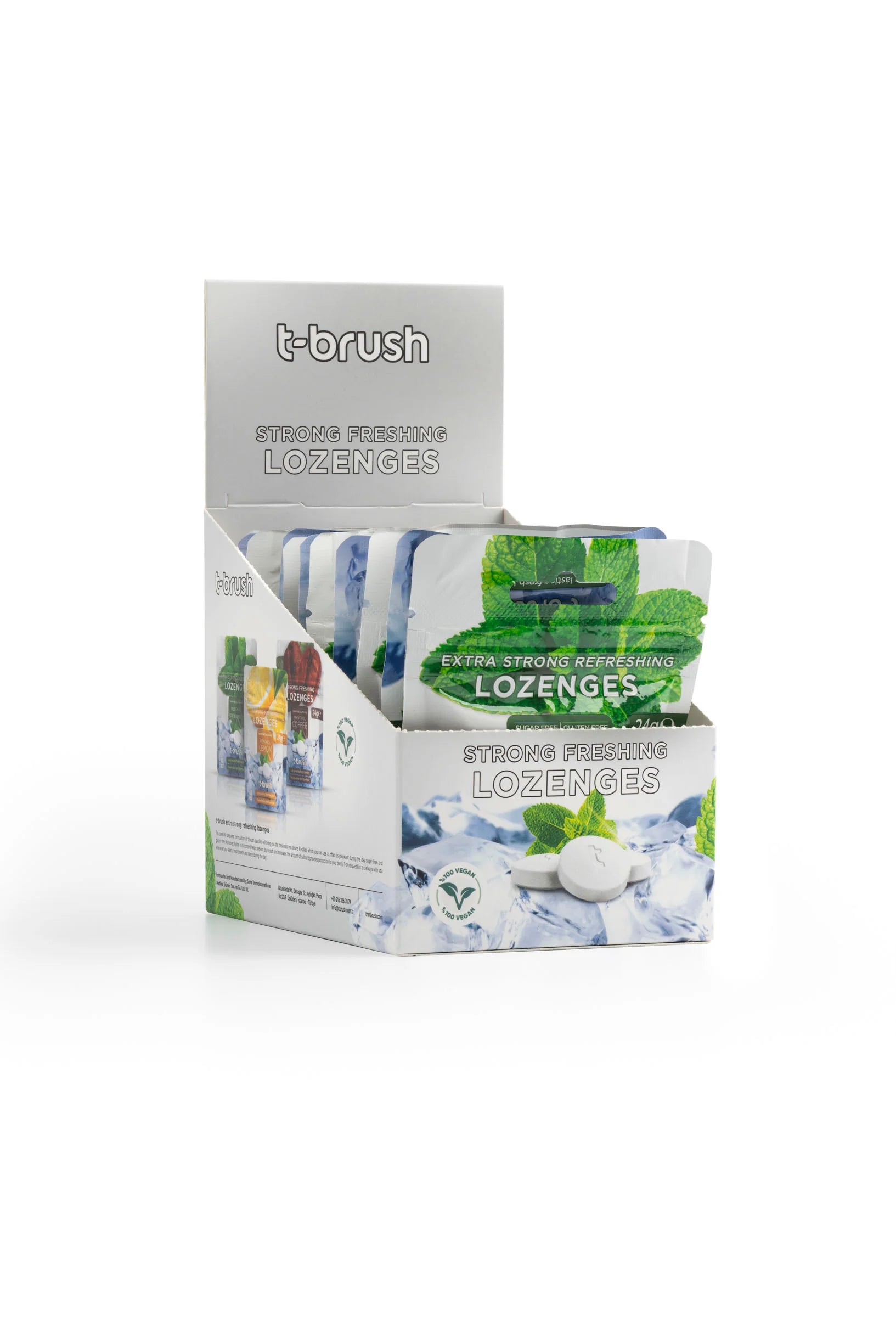 T-brush Lozenges Eucalyptus and Mint Flavor