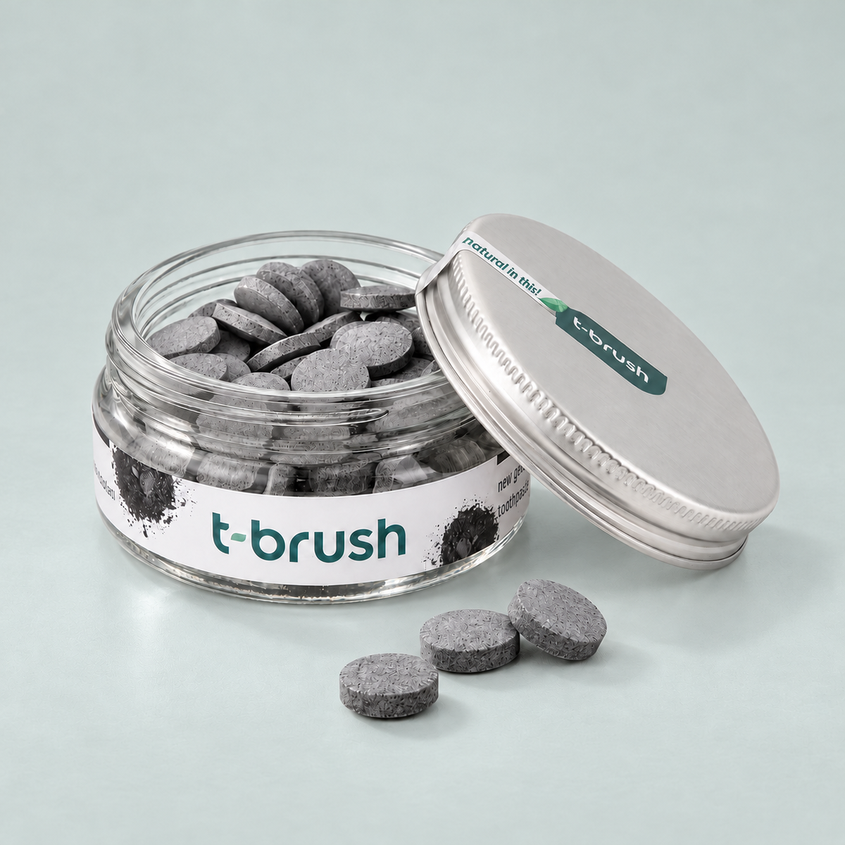 T-brush Activated Charcoal Toothpaste Tablets (90tablets)