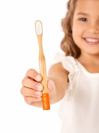 T-brush Nano Kids Toothbrush ( white and black) - Ultra Soft