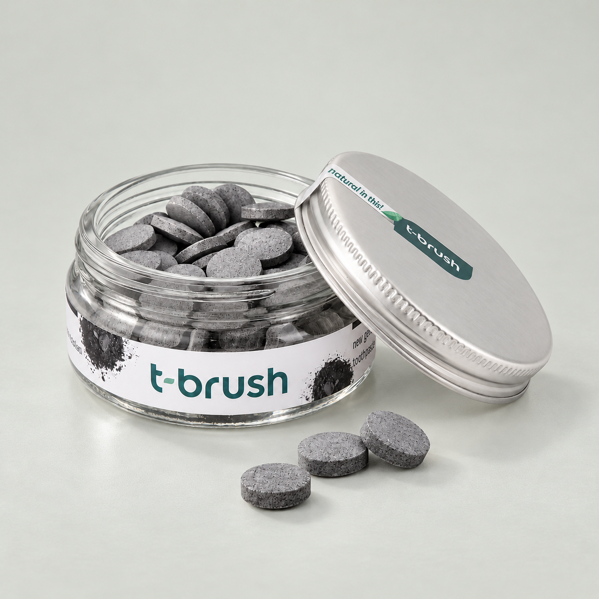 T-brush Activated Charcoal Toothpaste Tablets (90tablets)