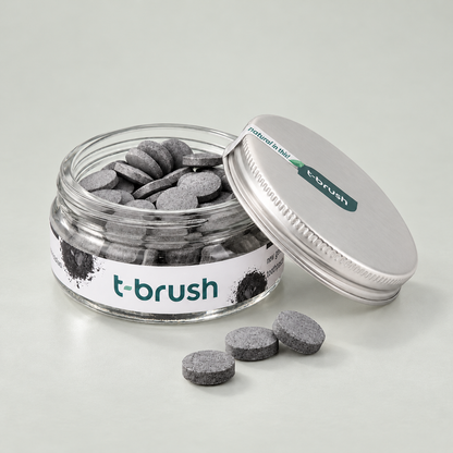 T-brush Activated Charcoal Toothpaste Tablets (90tablets)